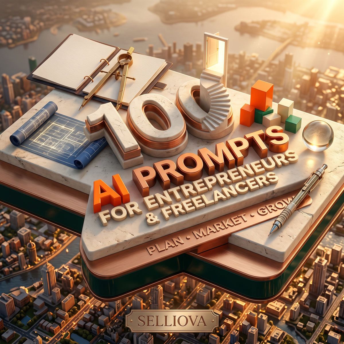 100 AI Prompts for Entrepreneurs & Freelancers