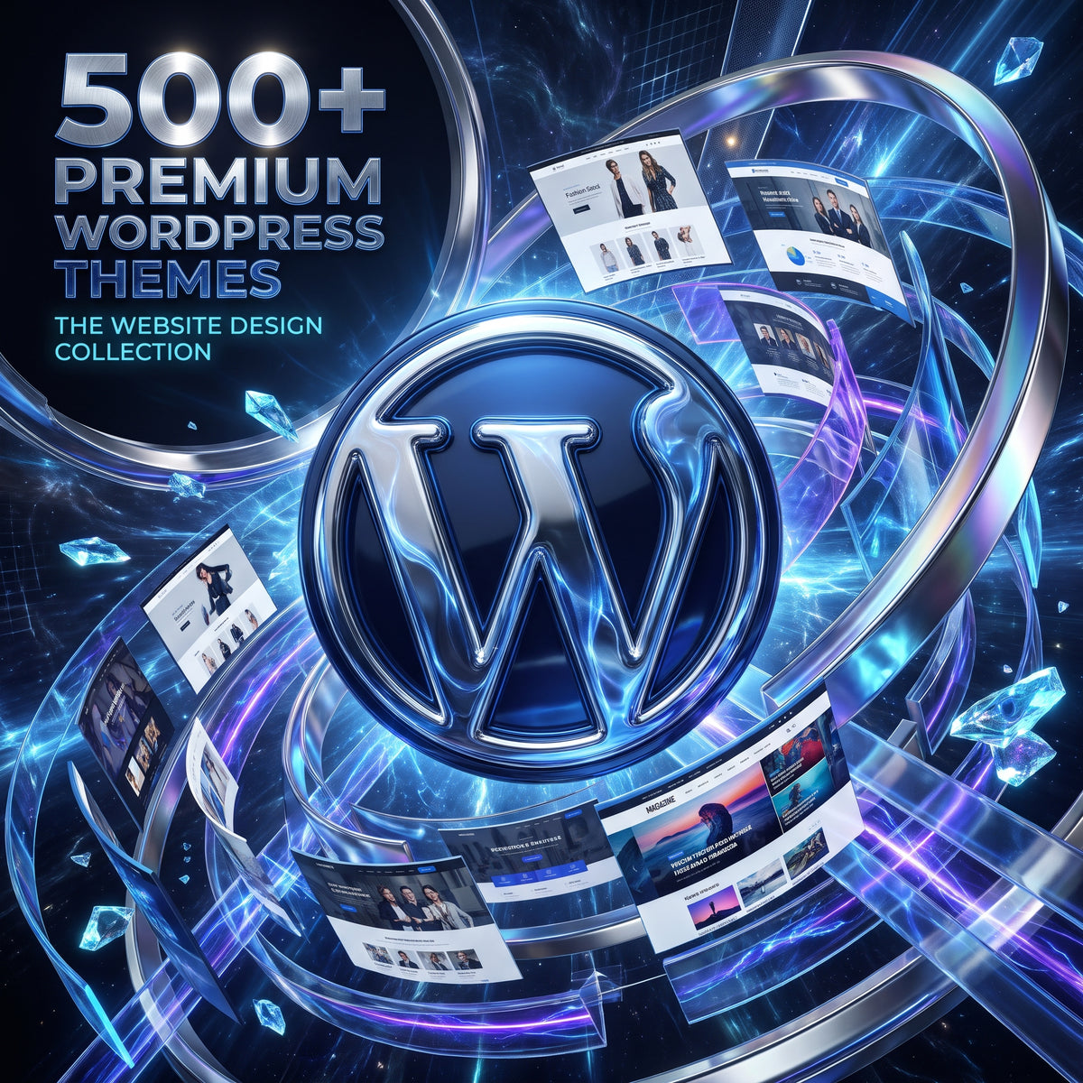 500+ Premium WordPress Themes Bundle