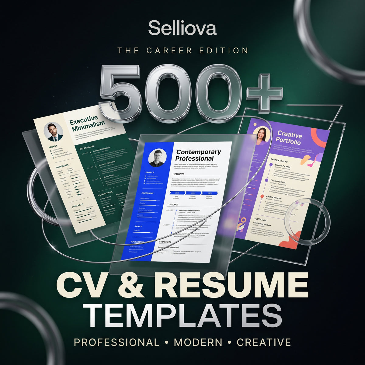 500+ Premium CV & Resume Templates Bundle