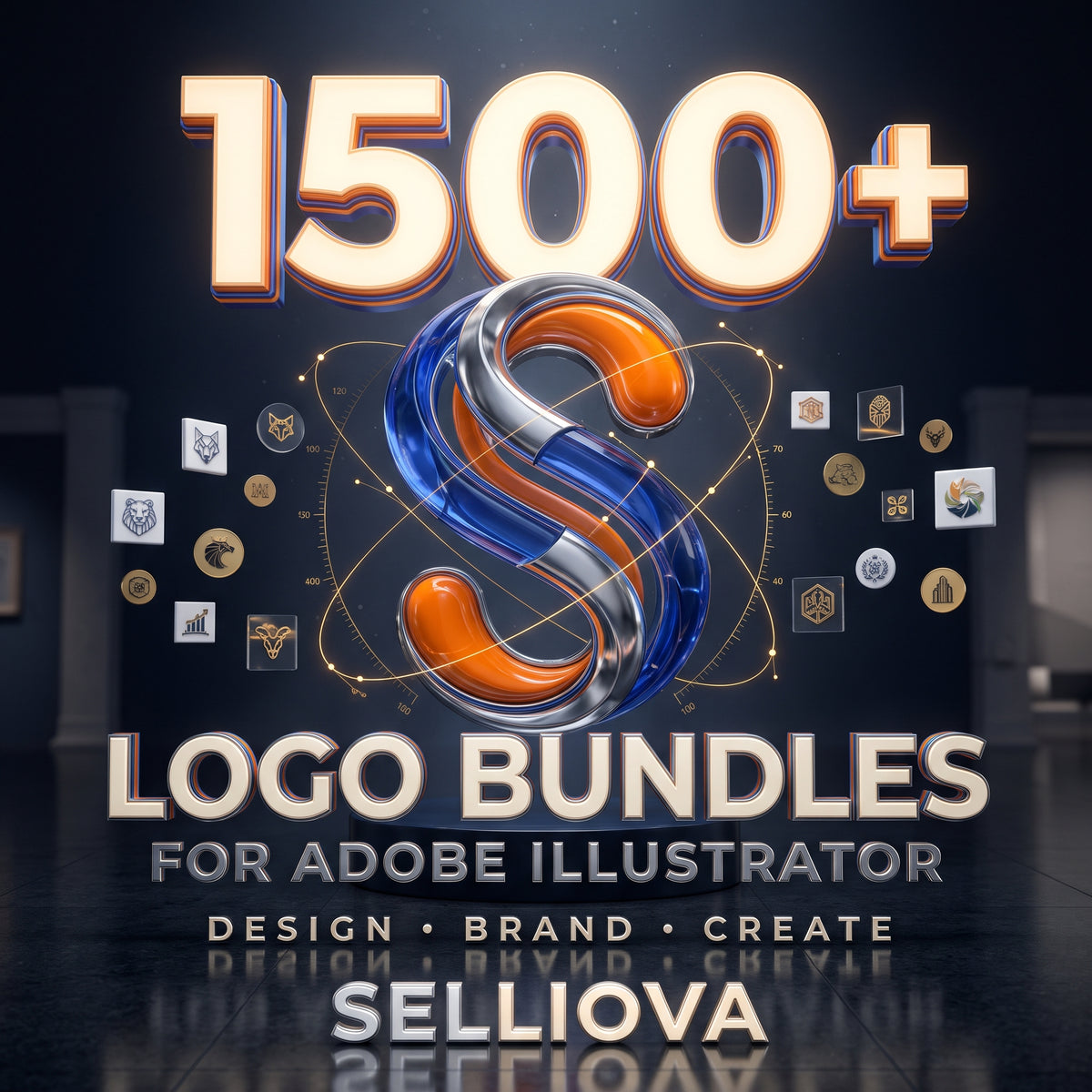 1500+ Logo Bundles for Adobe Illustrator