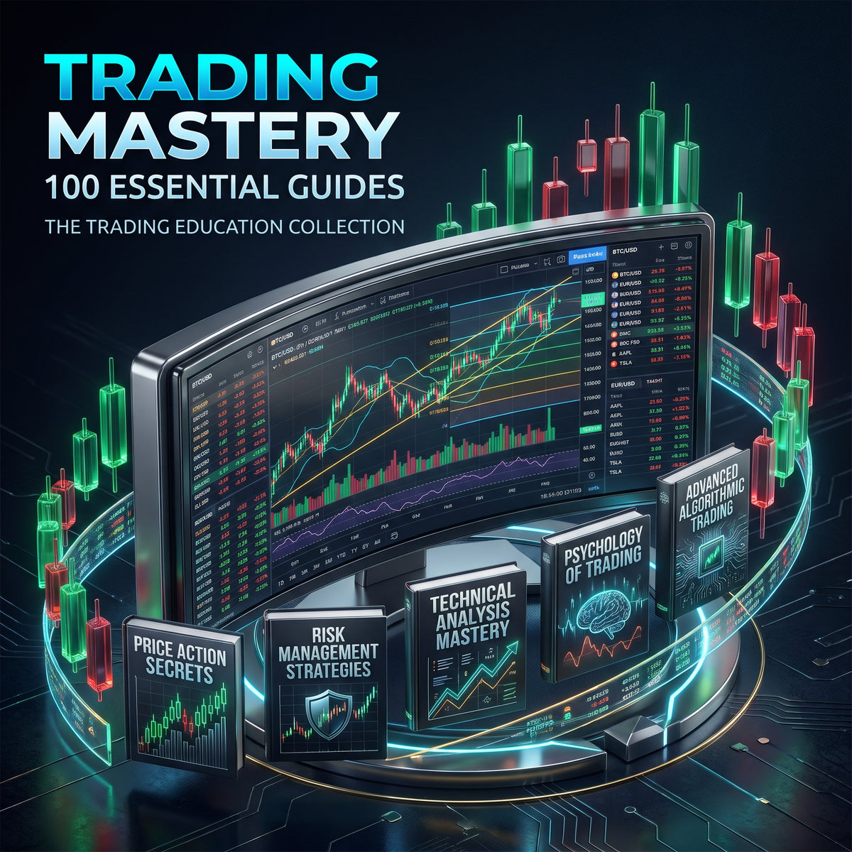 The Trading Mastery Library: 100 Essential Guides for Market Learners