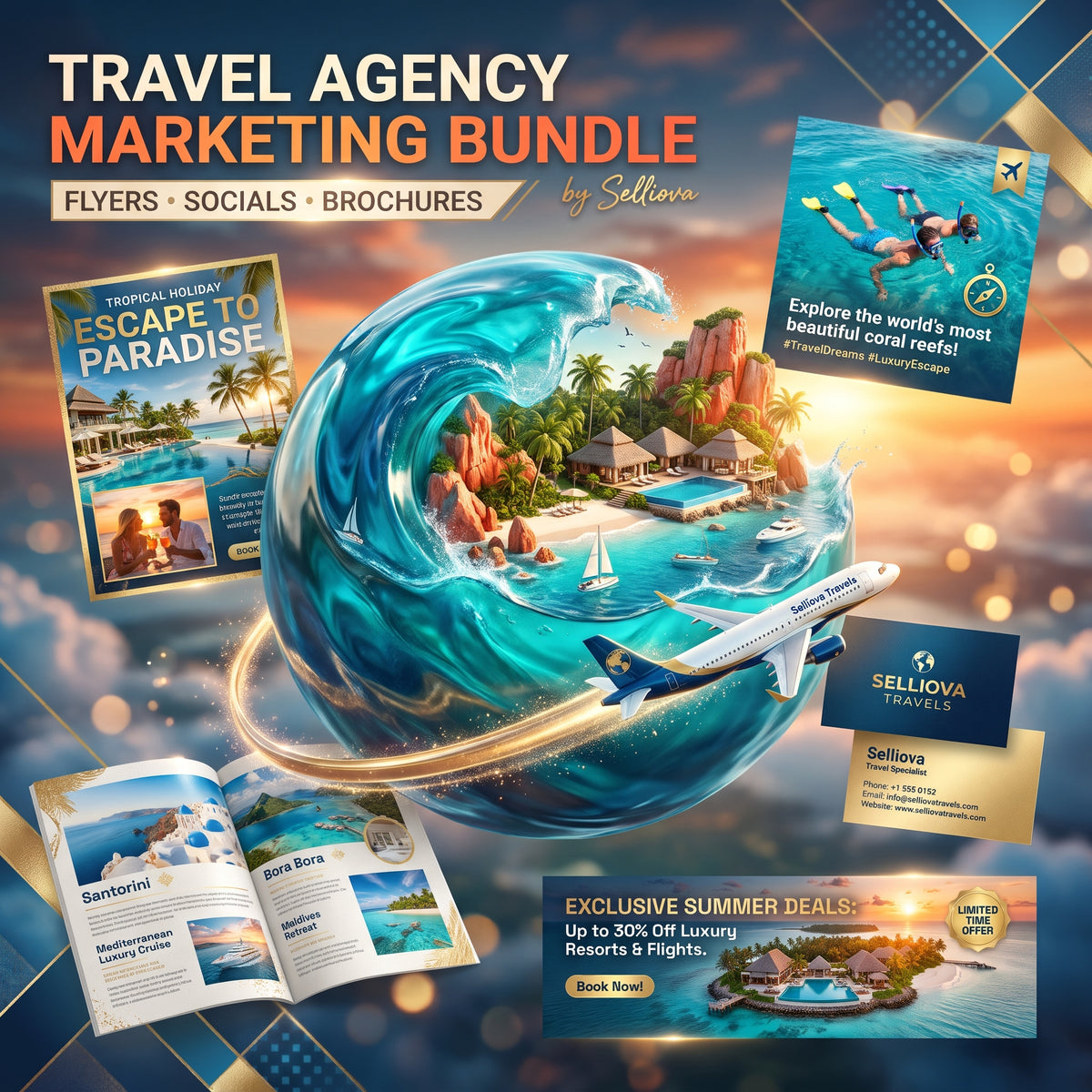 Travel Agency Marketing Graphics Bundle
