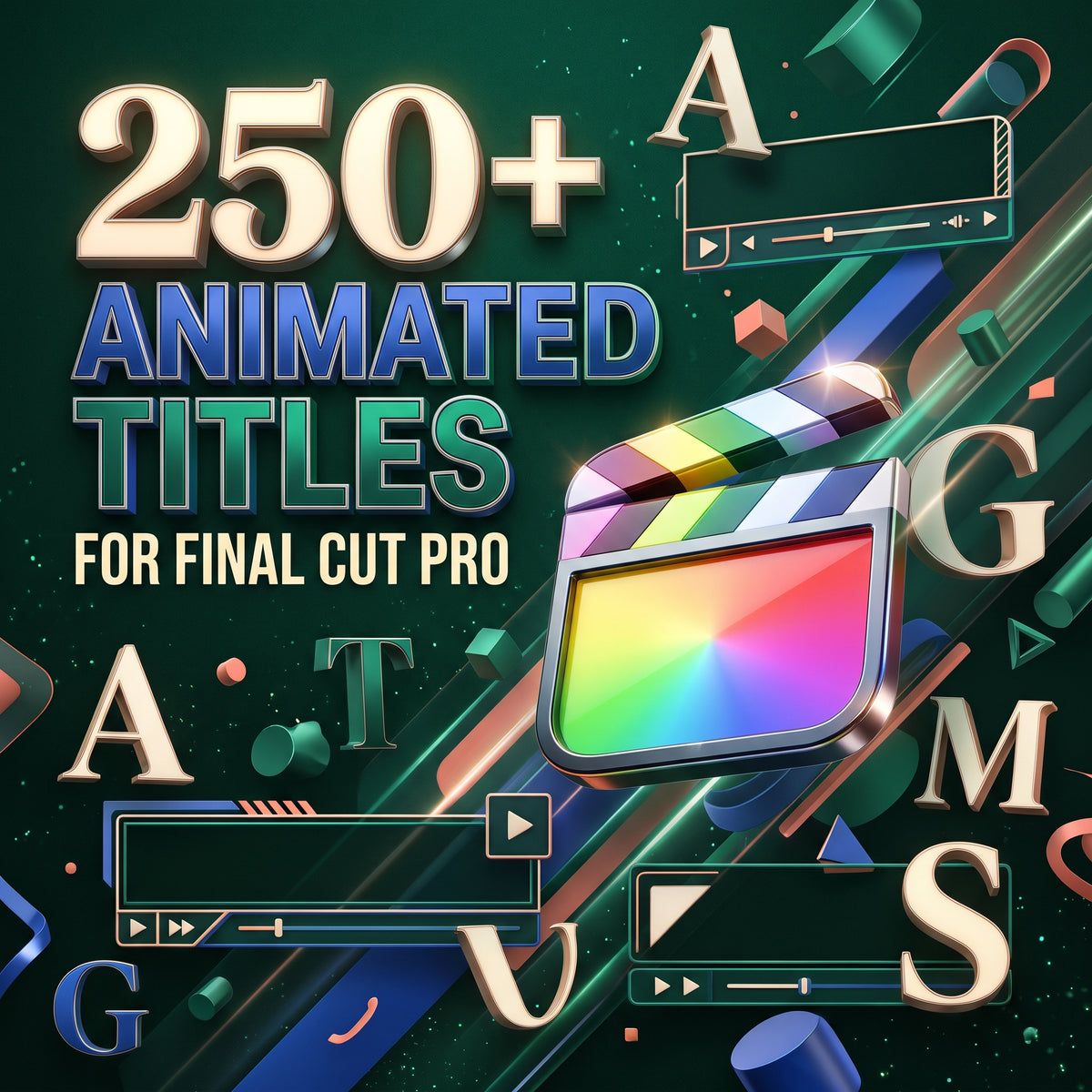 250+ Animated Titles Pack for Final Cut Pro