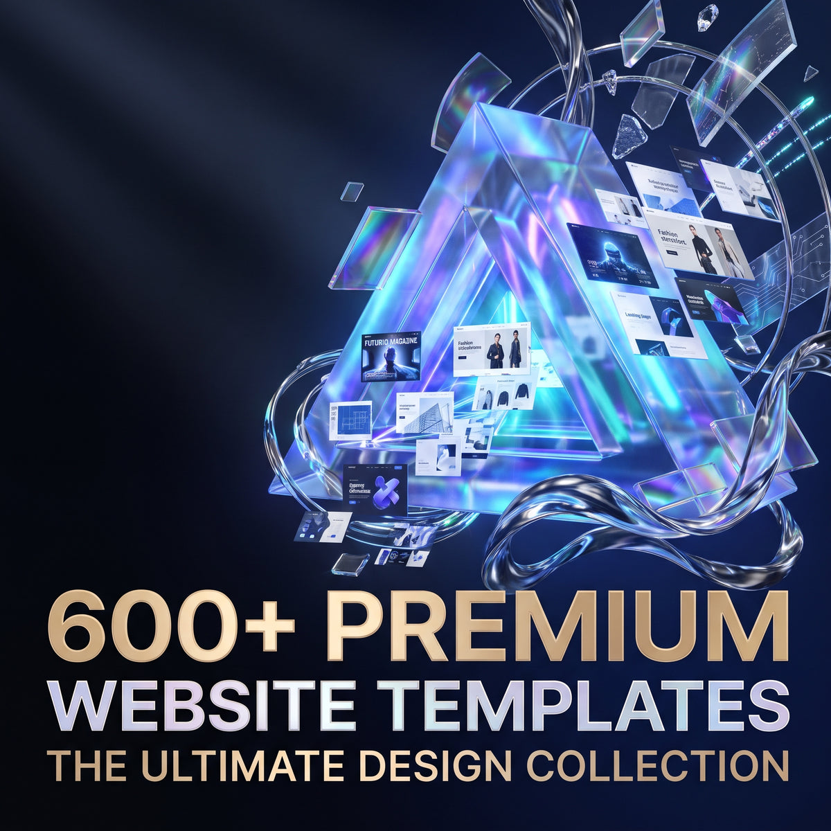 600+ Premium Website Templates Bundle